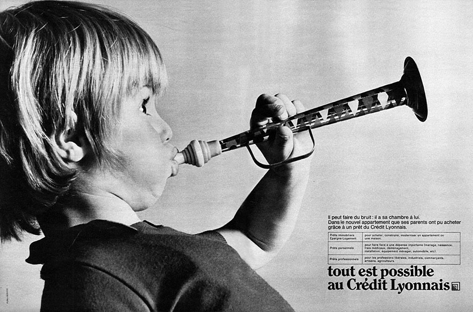 Publicité Credit Lyonnais 1968