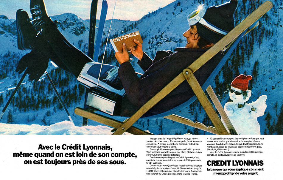 Publicité Crdit Lyonnais 1971