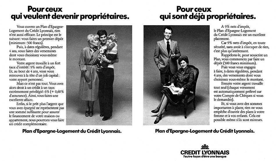 Publicité Crdit Lyonnais 1975