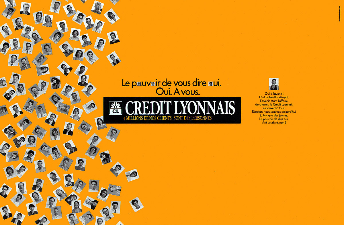 Publicité Cr�dit Lyonnais 1987