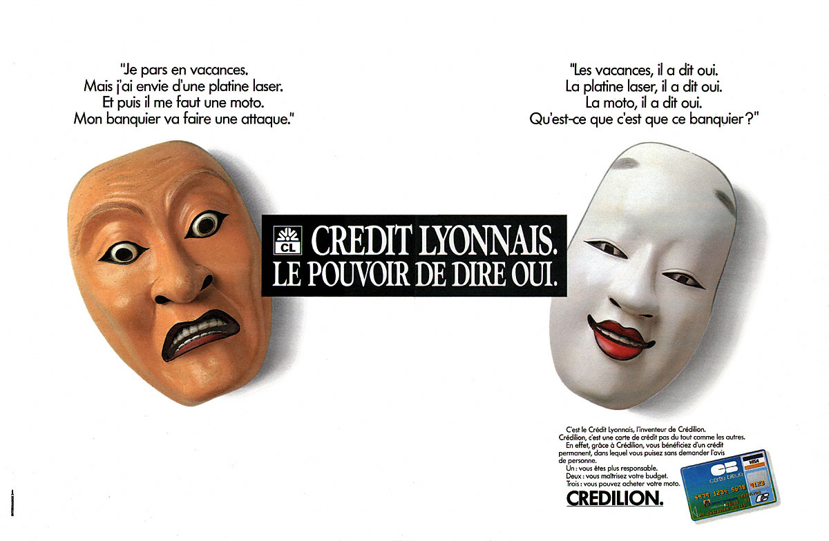 Publicité Crdit Lyonnais 1988