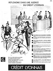 Publicit Credit Lyonnais 1960