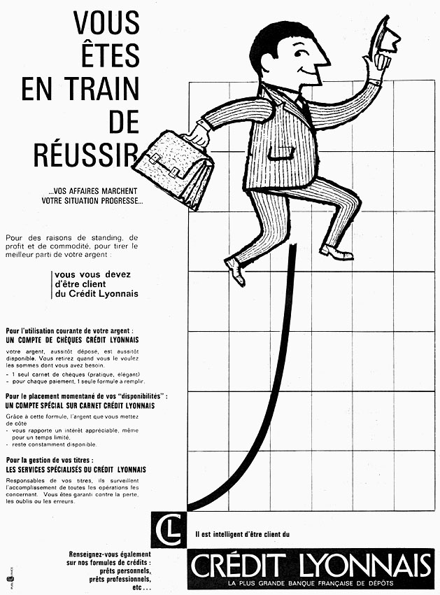 Publicité Credit Lyonnais 1961