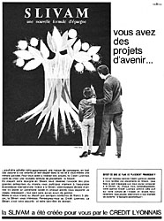 Publicité Crédit Lyonnais 1964