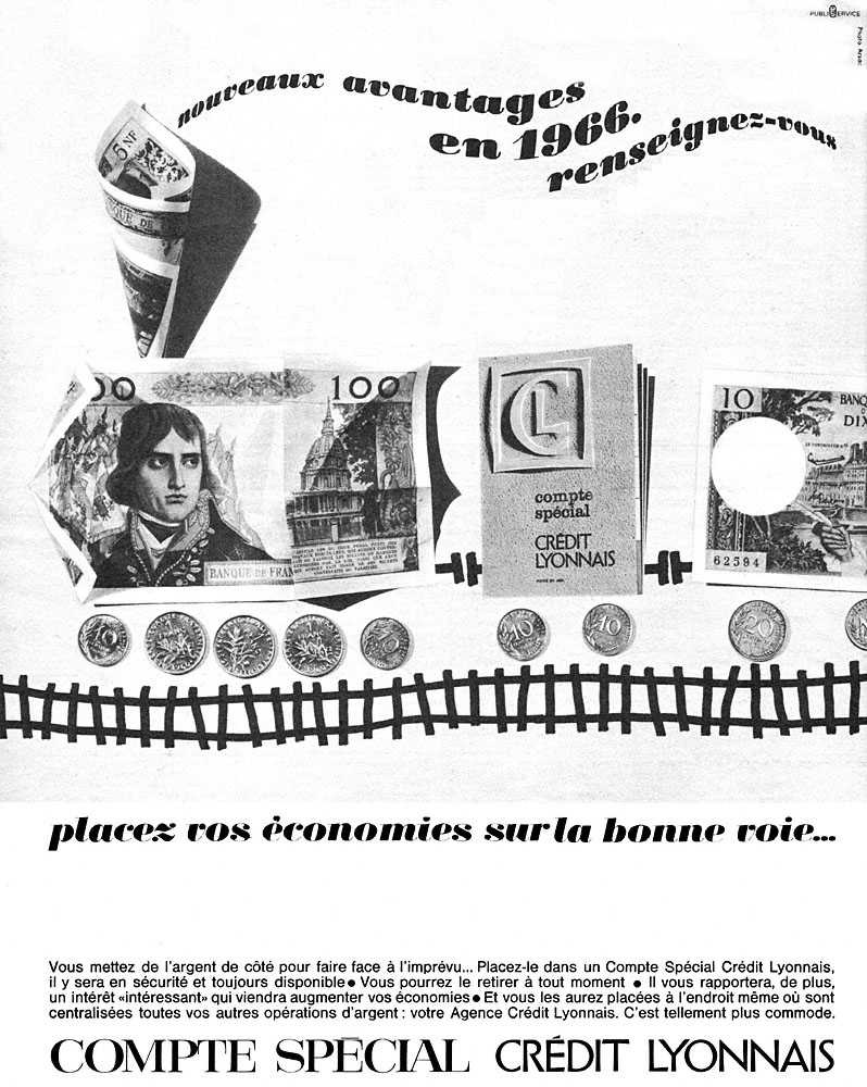 Publicit� Credit Lyonnais 1966