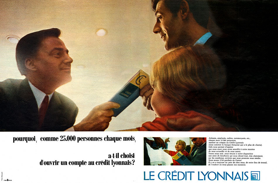 Publicité Credit Lyonnais 1966