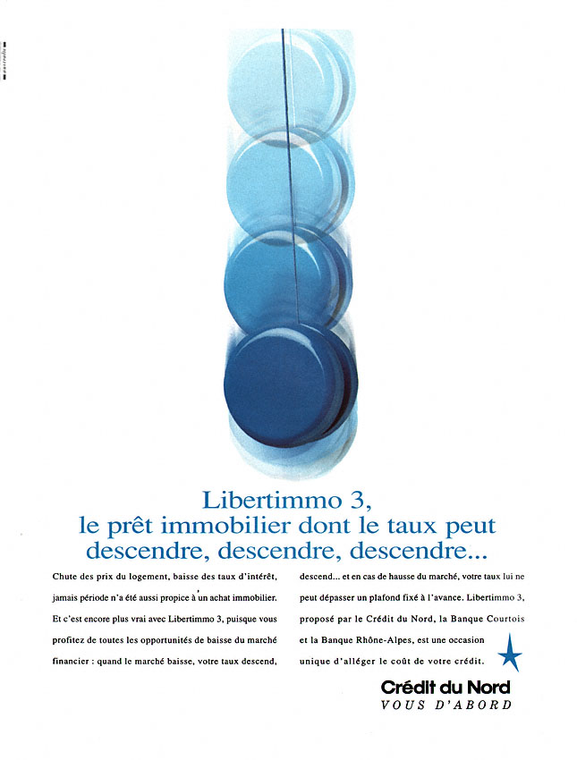 Publicité Credit du nord 1996