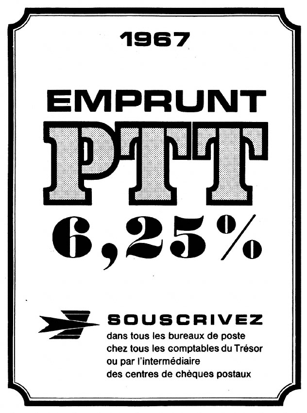 Publicité Emprunts 1967
