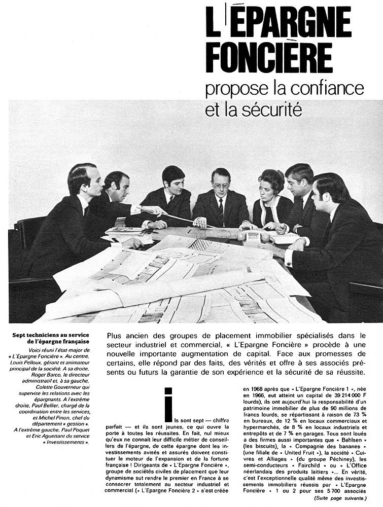 Publicit� Epargne Fonci�re 1970