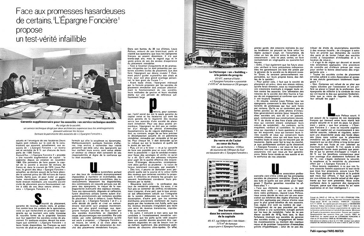 Publicit� Epargne Fonci�re 1970