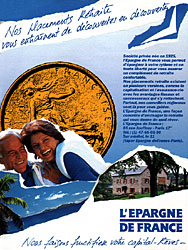Publicité Epargne de France 1986