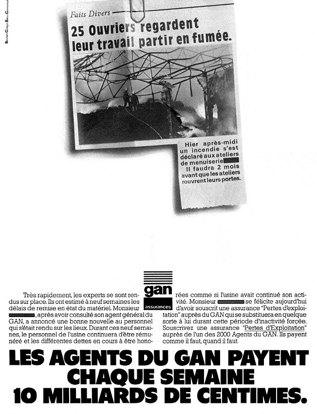 Publicité Gan 1979