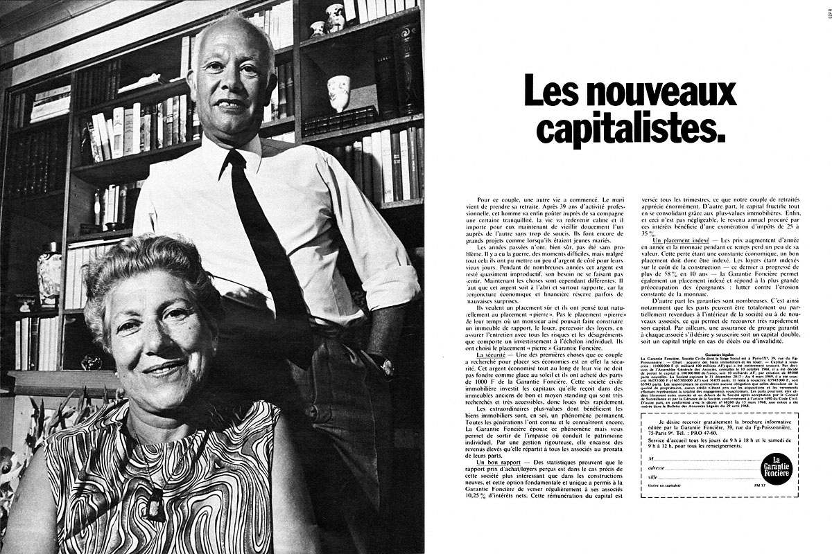 Publicit� Garantie fonci�re 1969