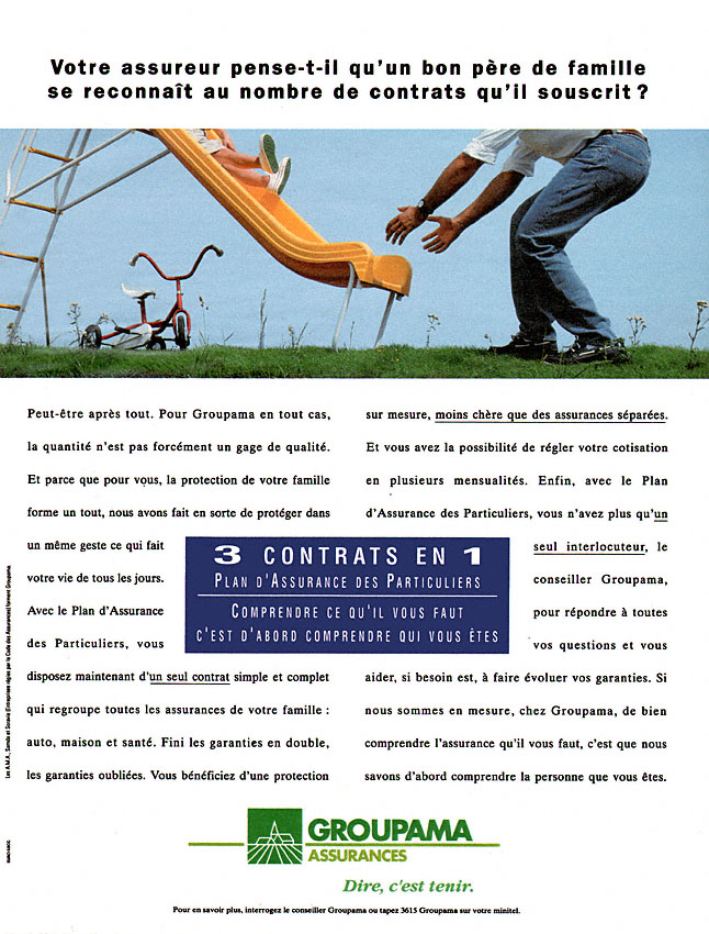 Publicité Groupama 1992