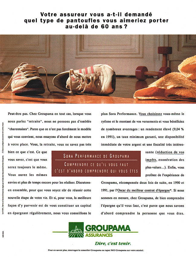Publicité Groupama 1992
