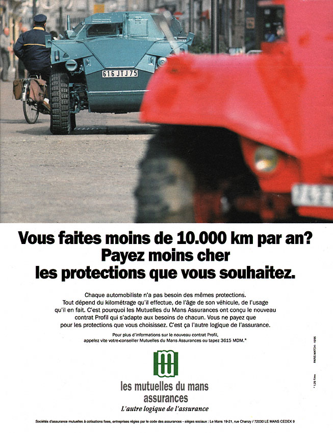 Publicité Mutuelles du Mans 1995