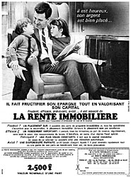 Publicité Rente Immobilière 1966