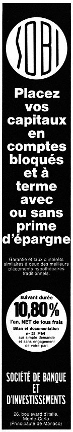 Publicit� Sobi 1969