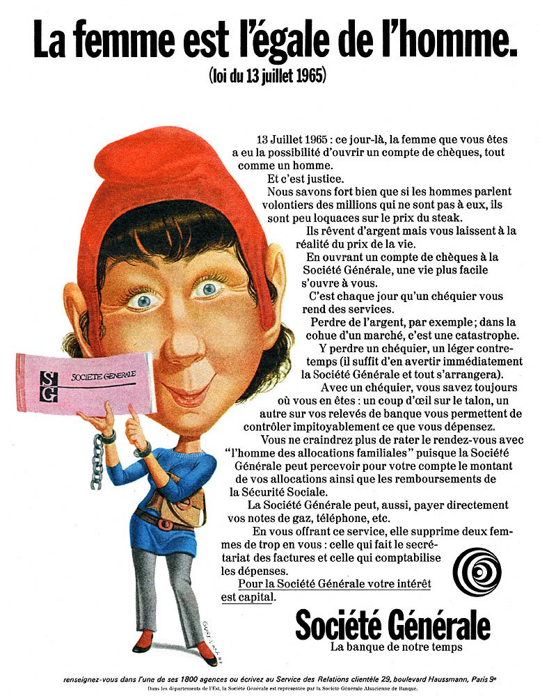 Publicit� Soci�t� G�n�rale 1970