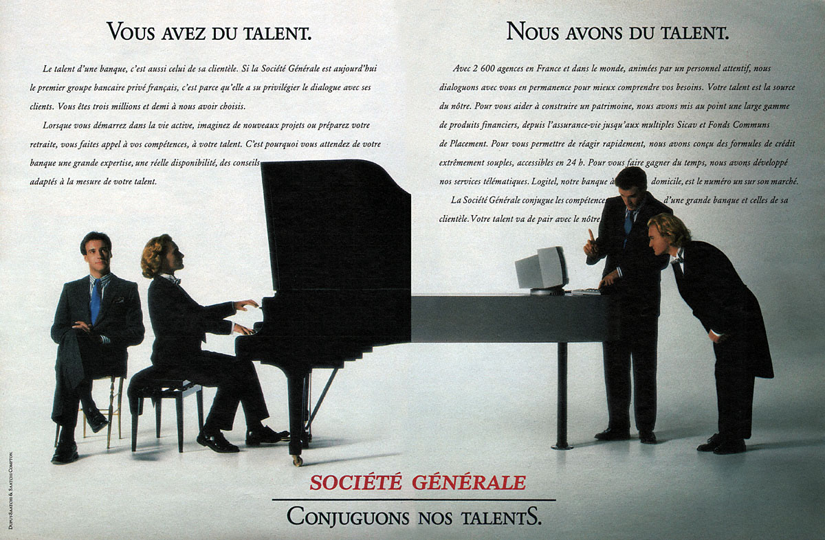 Publicité Socit Gnrale 1988