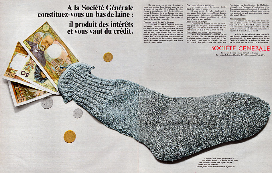 Publicité Socit Gnrale 1967