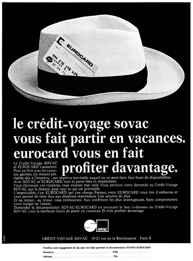 Publicité Sovac 1970