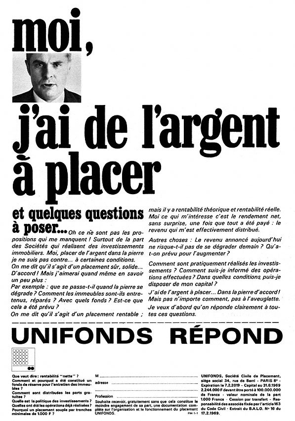 Marque Unifonds 1969