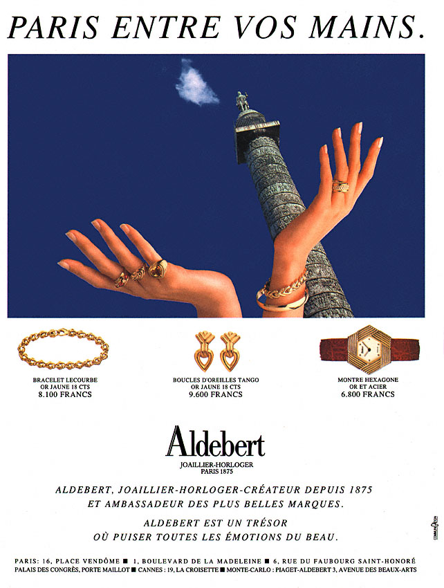 Publicité Aldebert 1991