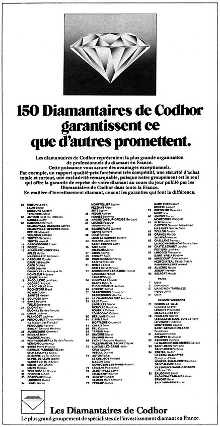 Publicité Diamant 1979
