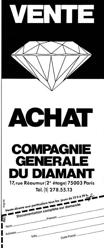 Publicité Diamant 1980