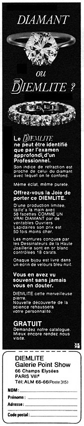 Publicité Diemlite 1973