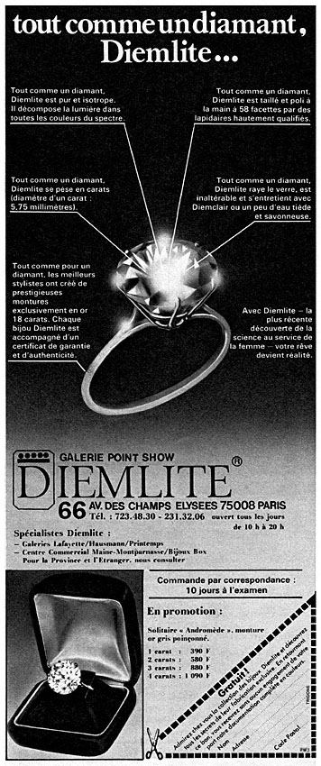 Publicité Diemlite 1976