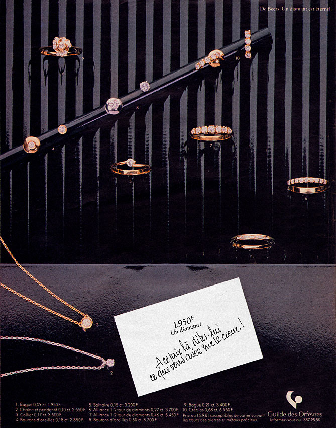 Publicité Guilde des Orfvres 1981