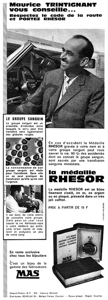 Publicité Rhesor 1963