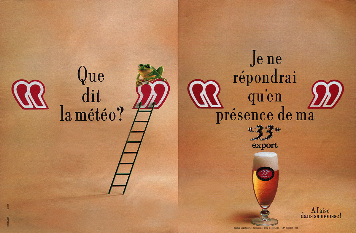 Publicité 33 export 1990
