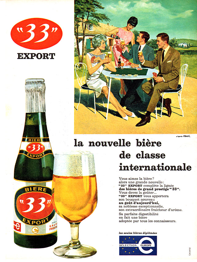 Publicité 33 export 1961