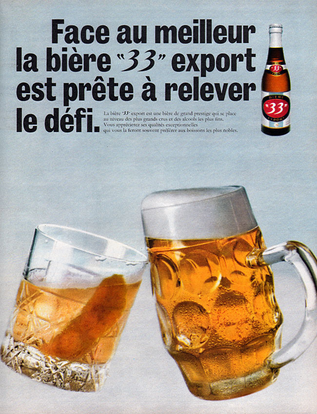 Publicité 33 export 1968