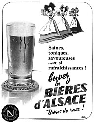 Publicit Bires d'Alsace 1951