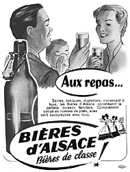 Publicit Bires d'Alsace 1951