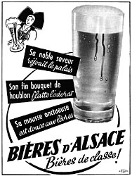 Publicit Bires d'Alsace 1953