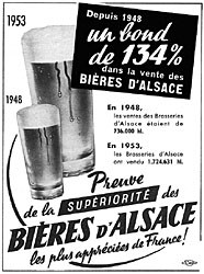 Marque Bires d'Alsace 1954