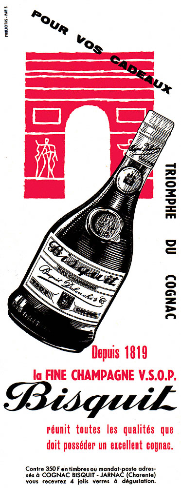 Publicité Bisquit 1958
