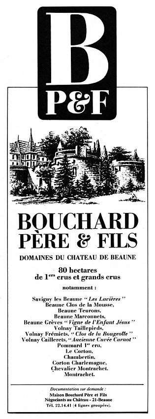 Publicité Bouchard 1973