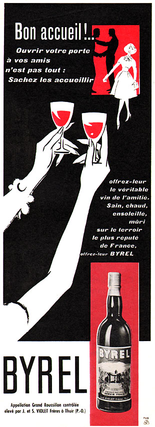 Publicité Byrel 1959