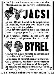 Publicit Byrel 1960