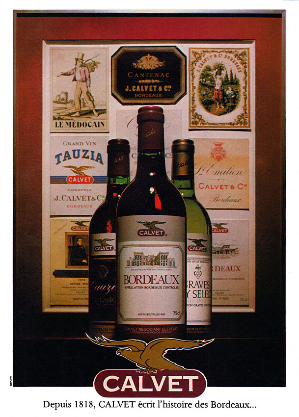 Publicité Calvet 1980