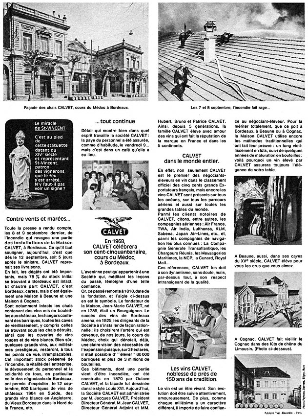 Publicité Calvet 1966