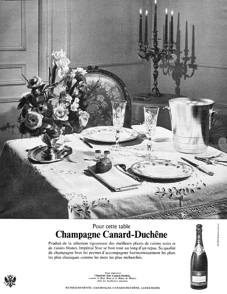 Publicit� Canard Duchene 1965