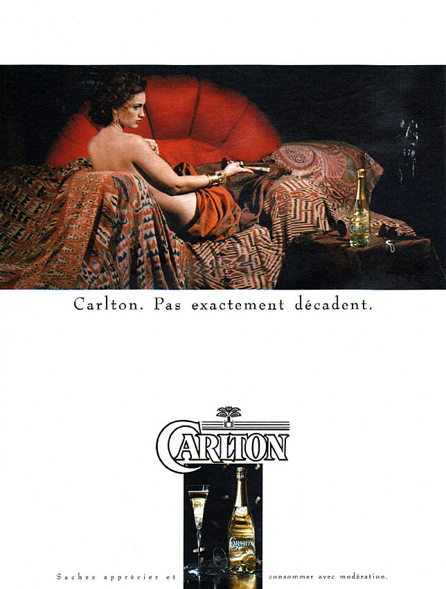 Publicité Carlton 1988