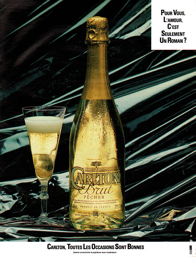 Publicité Carlton 1989